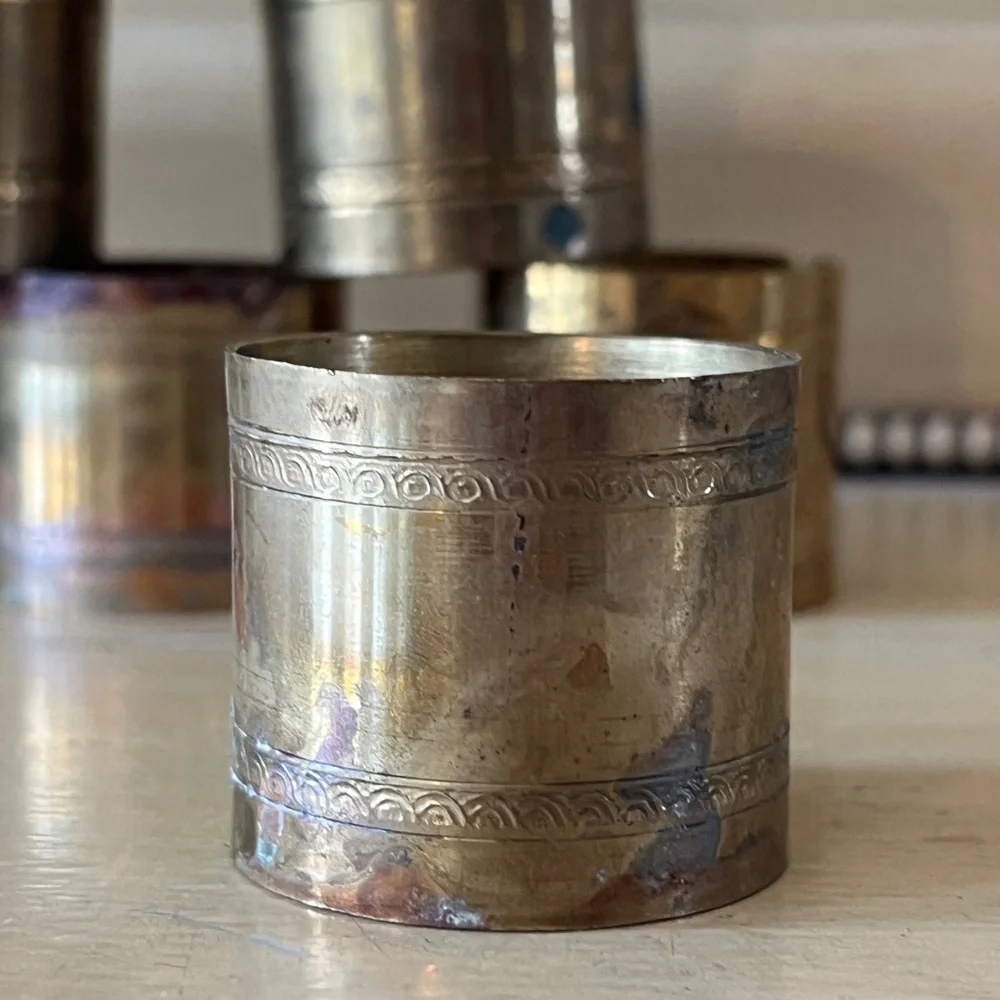 Vintage Brass Napkin Holders